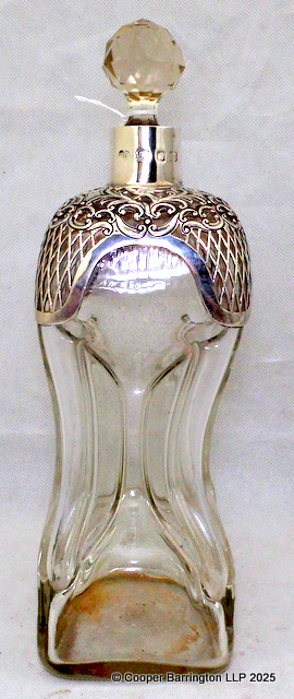Antique Silver Mounted Drinks Decanter Antique Silver Mounted Drinks Decanter