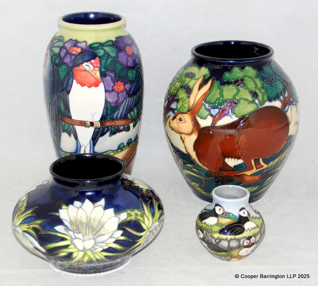Moorcroft Pottery Auctions in Wrexham Moorcroft Pottery Auctions in Wrexham